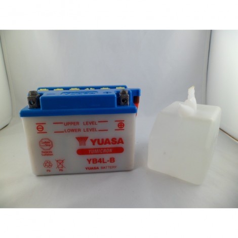 Batteria YUASA YB4L-B con acido