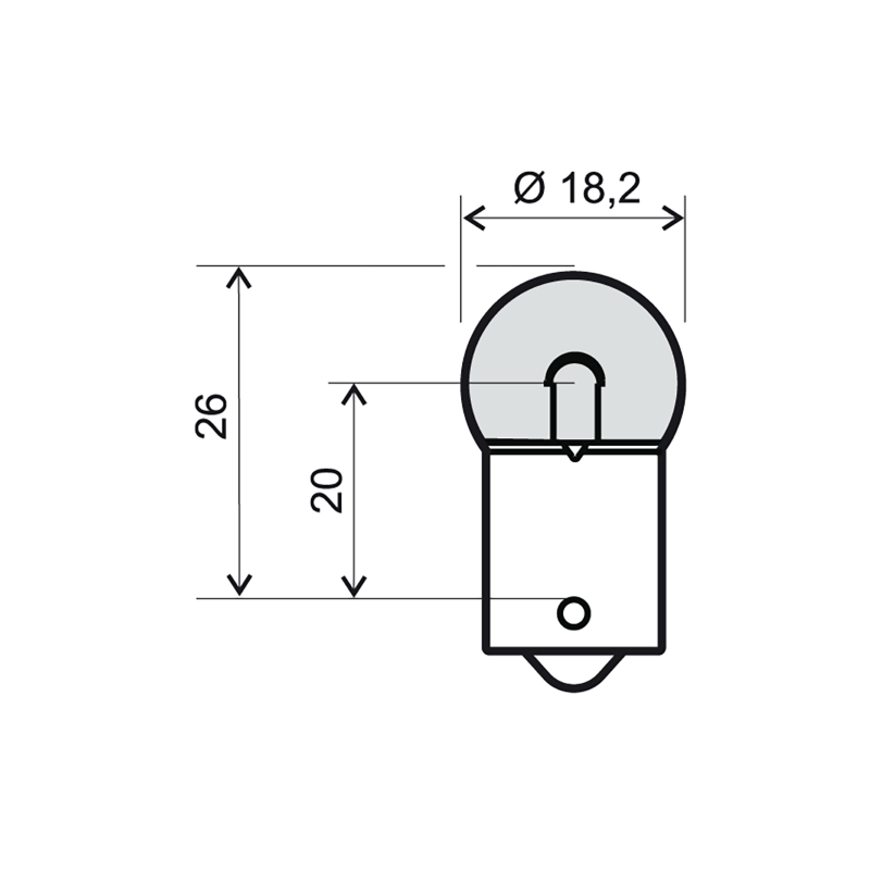 LAMPADINA RMS 12V 10W BA15S...