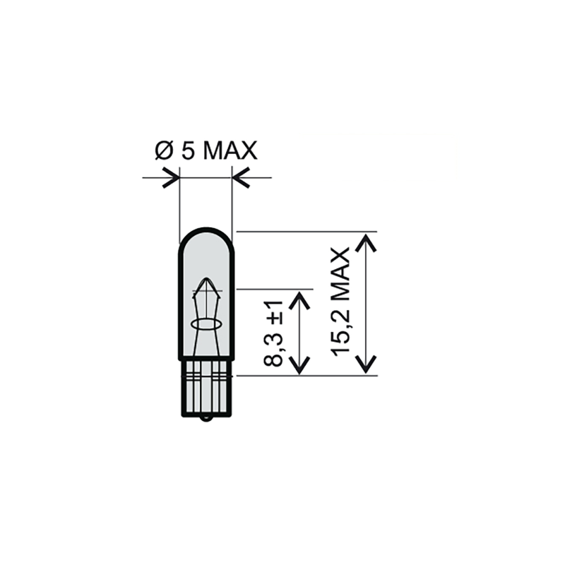 LAMPADINA RMS 12V 1,2W T5 -...