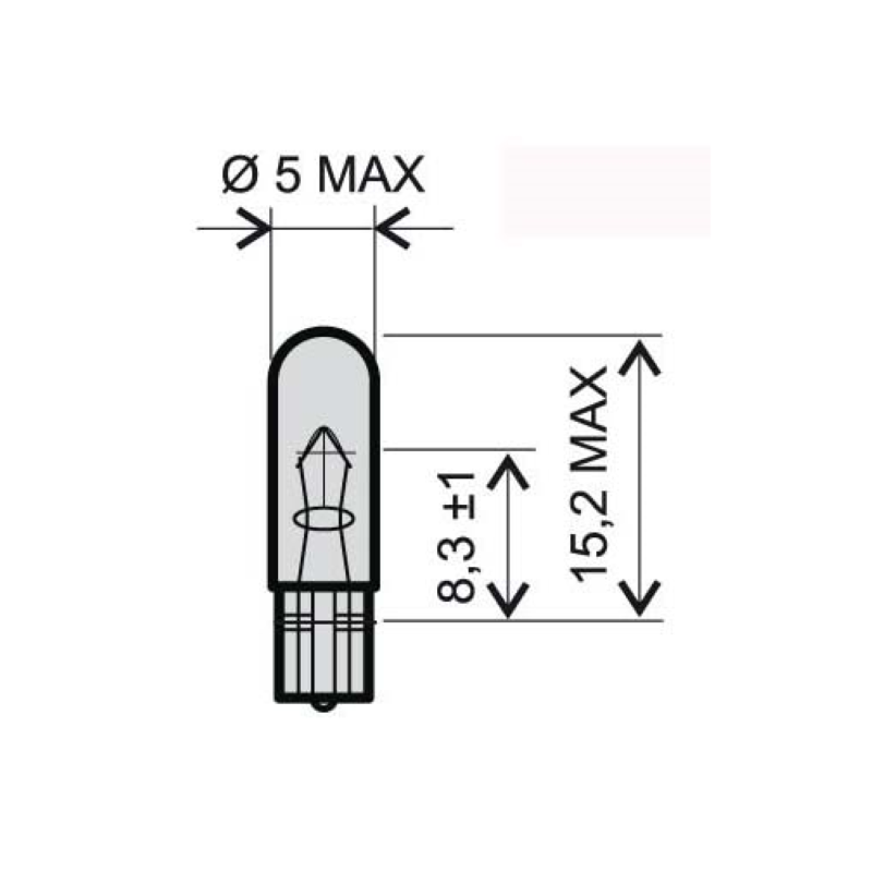 LAMPADINA RMS 12V 2,3W T5 -...