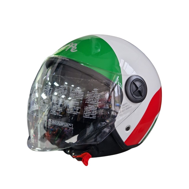 Casco demi-jet con doppia...